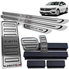 Descanso Pedaleira Soleira Jetta 250 Tsi 2018 19 20 Preto BR