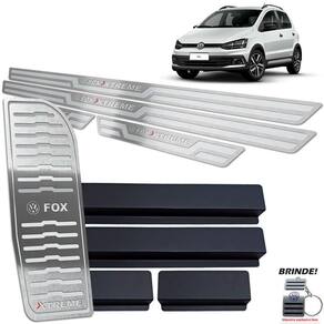 Descanso + Soleira Prata Alto Relevo Fox Xtreme 2018 A 2020
