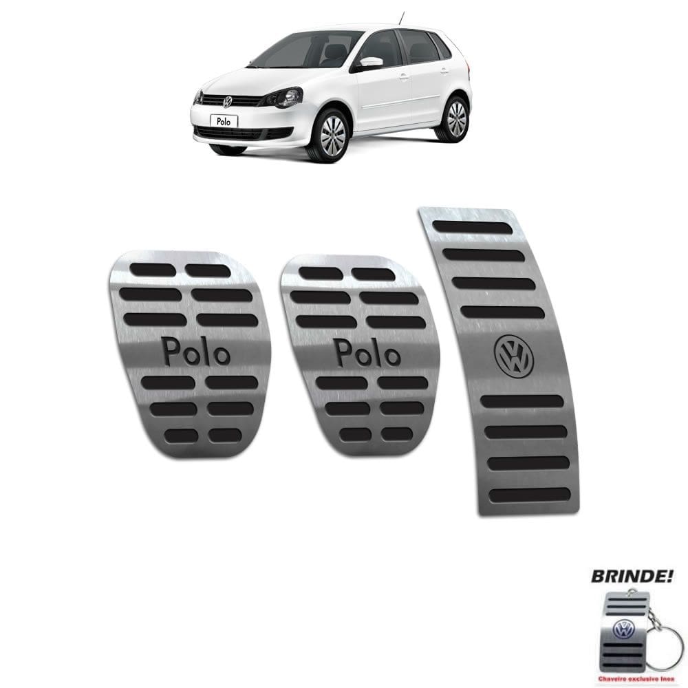 Pedaleira Manual Volkswagen Polo 2003 a 2015 Preto