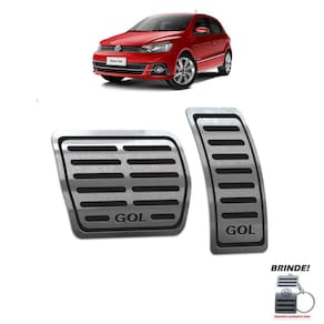 Pedaleira Automático Gol G6 G7 2012 A 2020 Preto