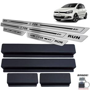 Soleiras Em Aço Inox Preto Baixo Relevo Fox Run 2016 a 2017