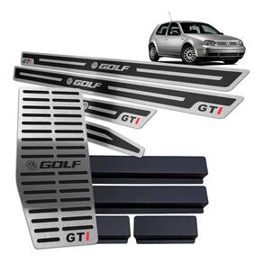 Descanso + Soleiras Preto Alto Relevo Golf Gti 1999 A 2013