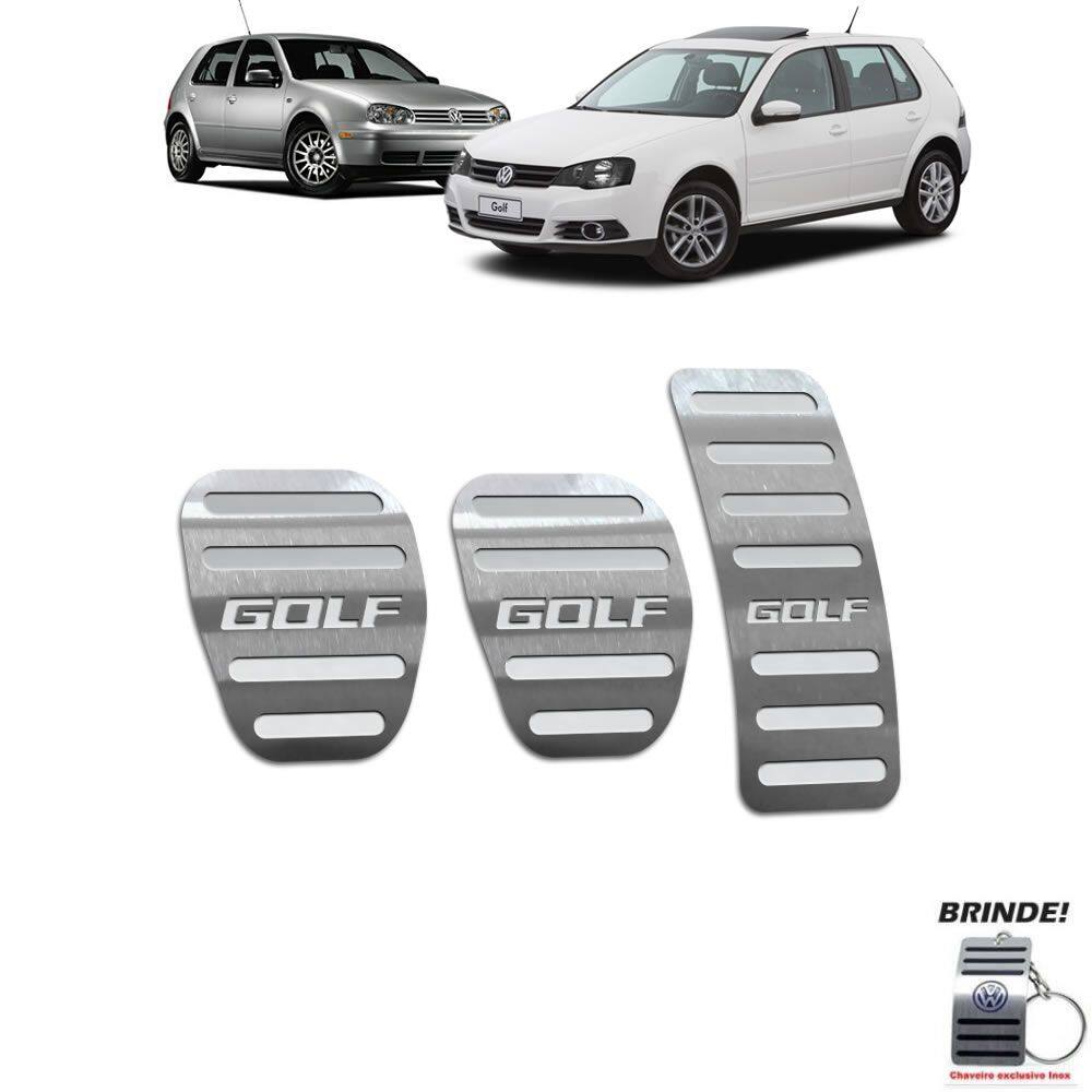Pedaleira Manual Prata Volkswagen Golf 1999 A 2013