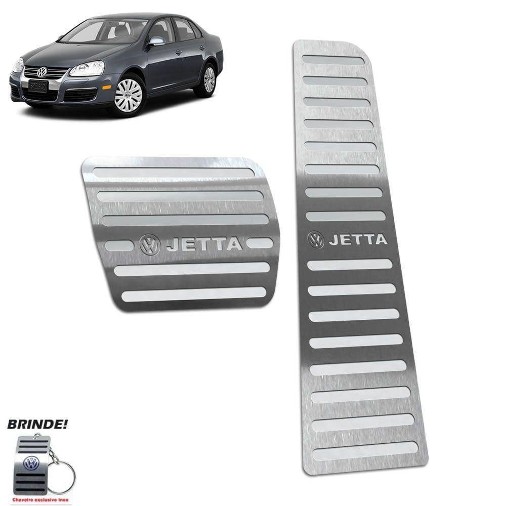 Pedaleira Automático Volkswagen Jetta 2007 a 2010 Prata