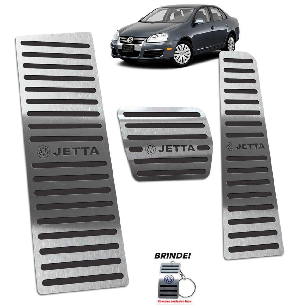 Descanso + Pedaleira Volkswagen Jetta 2007 a 2010 Preto