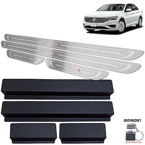 Soleira Jetta 250 Tsi 2018 2019 2020 Prata Baixo Relevo