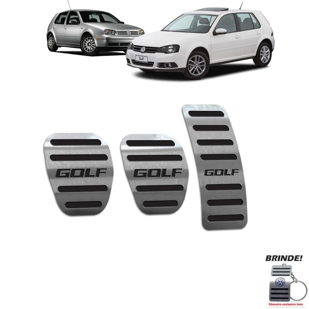Pedaleira Manual Preto Volkswagen Golf 1999 A 2013