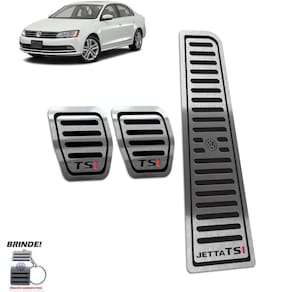 Pedaleira Manual Volkswagen Jetta Tsi Aço Inox Preto I