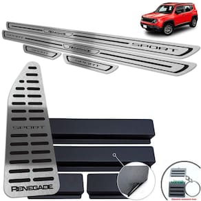 Descanso Soleira Jeep Renegade Sport Preto Baixo Relevo