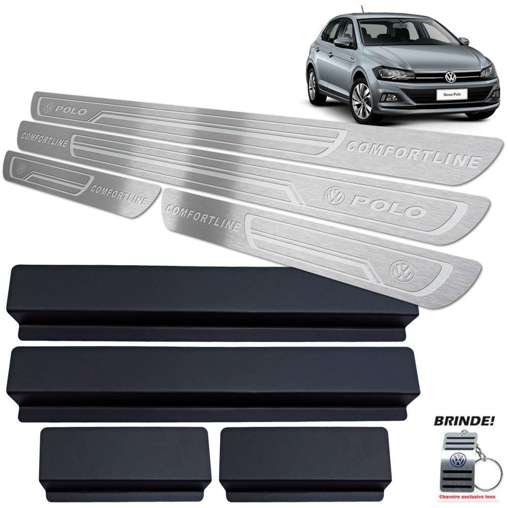 Soleiras Prata Baixo Relevo Polo Comfortline 2018 2020