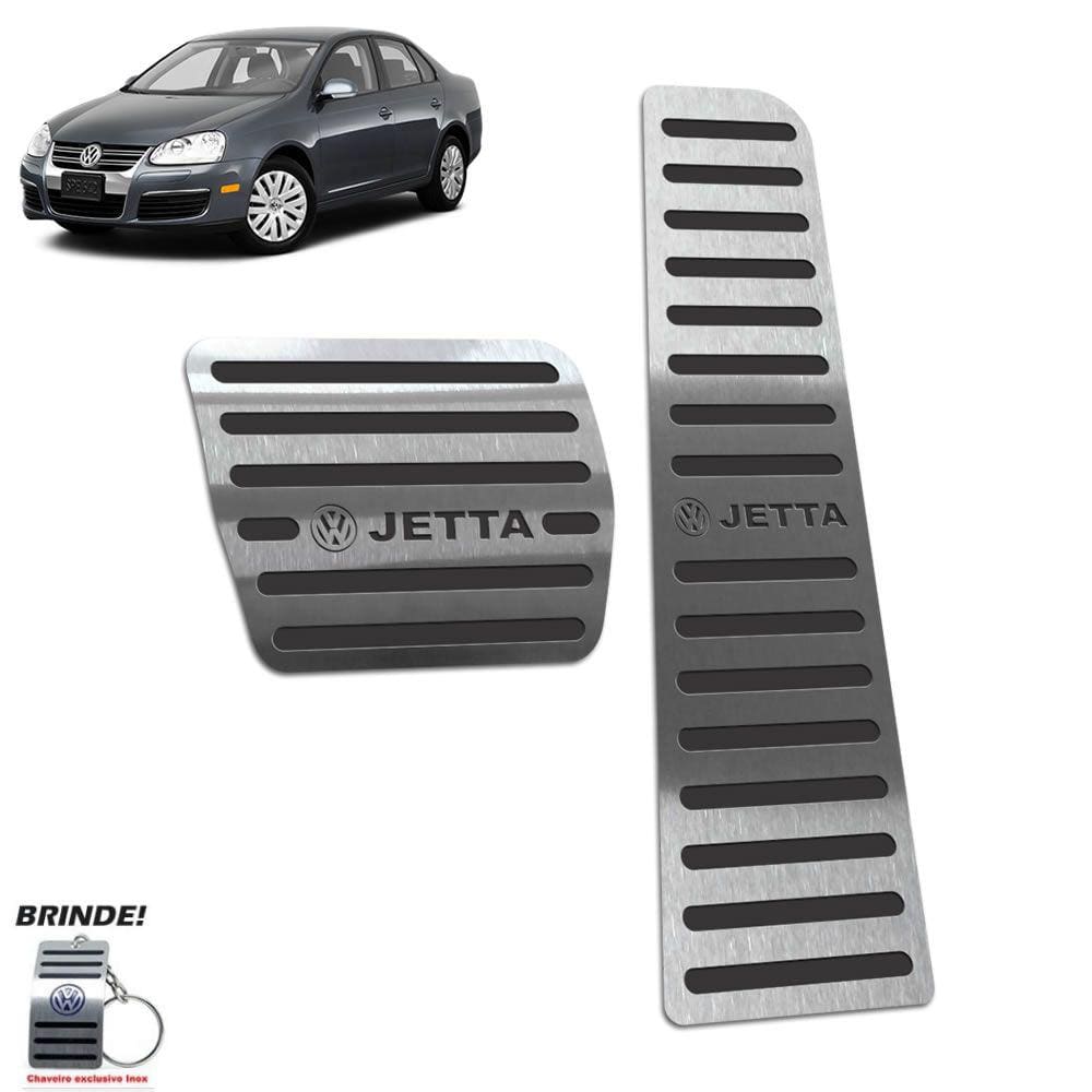 Pedaleira Automático Volkswagen Jetta 2007 a 2010 Preto