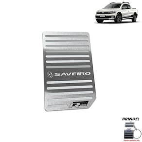 Descanso De Pé Em Aço Inox Saveiro R-Line Prata