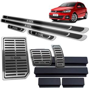 Soleira Pedaleira Descanso Gol G6 G7 12 A 20 Auto Preto AR
