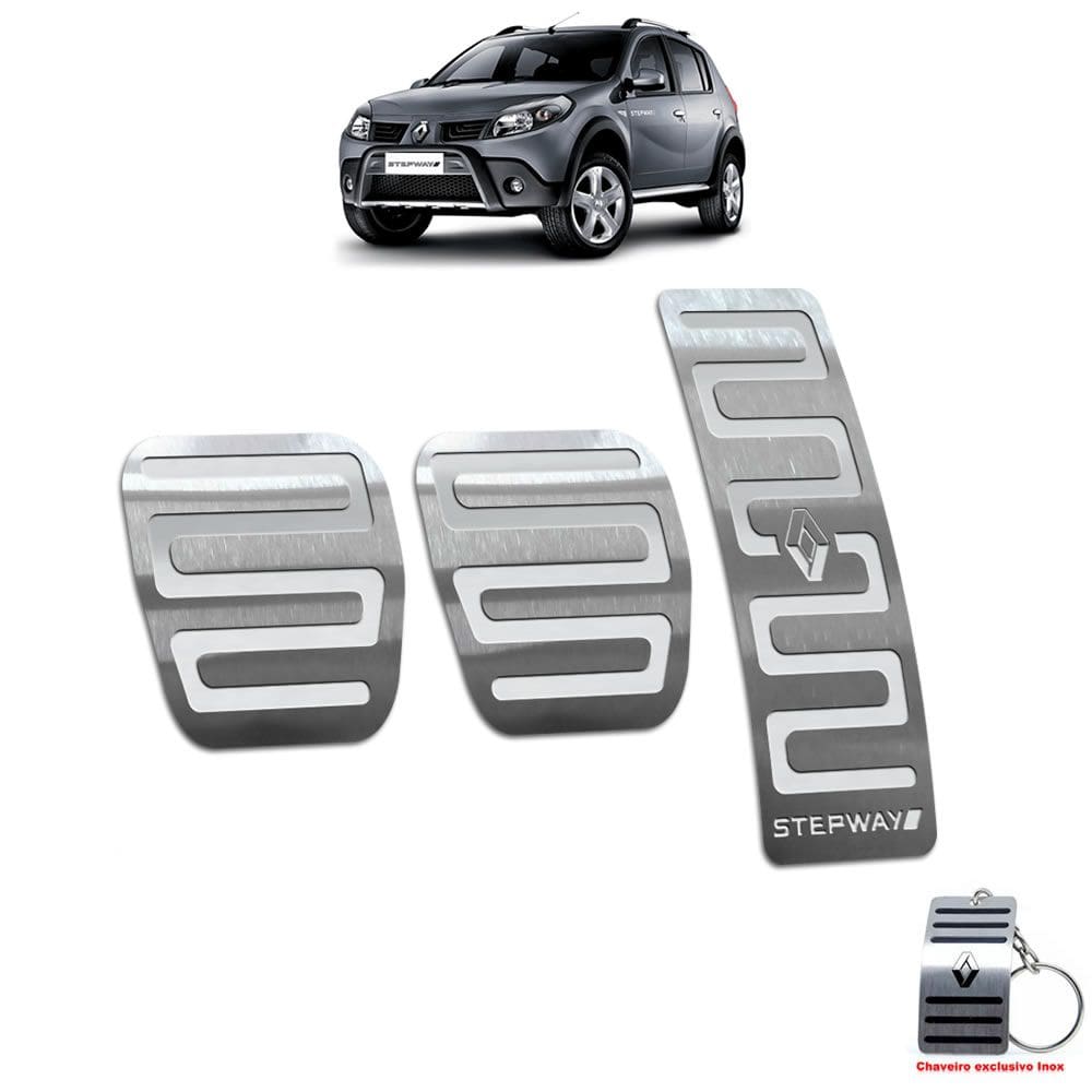 Pedaleiras Sandero Stepway 2008/2013 Prata