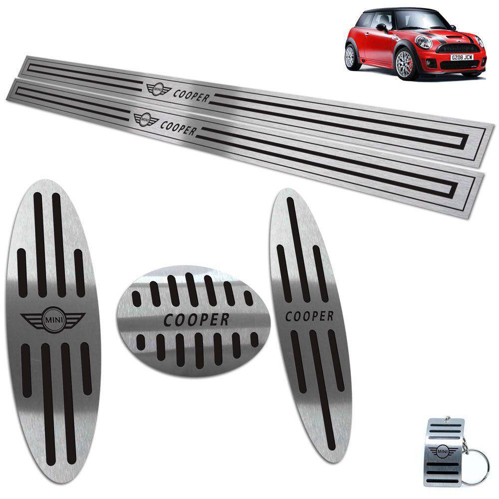 Pedaleira Automático Soleira Descanso Preto Mini Cooper