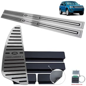 Descanso Soleira Land Rover Freelander 2 Preto Baixo Relevo