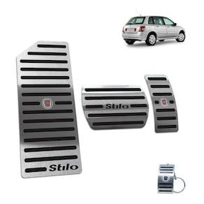 Pedaleira + Descanso Fiat Stilo 2003 A 2011 Automático Preto