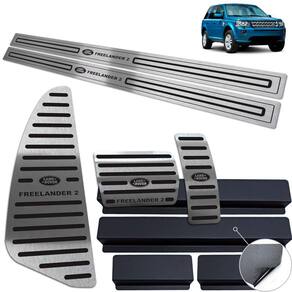Pedaleira Soleira Descanso Land Rover Freelander 2 Preto