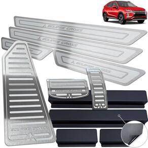 Descanso Pedaleira Soleira Mitsubishi Eclipse Cross Prata