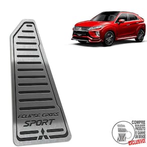 Descanso de Pé Aço Inox Mitsubishi Eclipse Cross Sport Preto
