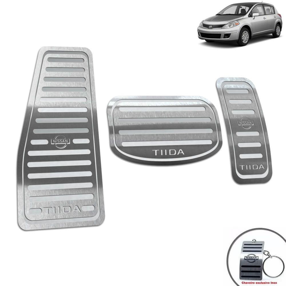 Descanso Pedaleira Automático Nissan Tiida 2008 A 2013 Prata