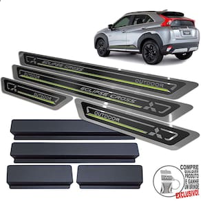 Soleira Mitsubishi Eclipse Cross Outdoor Preto Alto Relevo