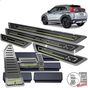 Descanso Pedaleira Soleira Eclipse Cross Outdoor Preto