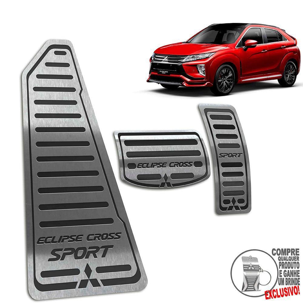 Descanso + Pedaleira Mitsubishi Eclipse Cross Sport Preto
