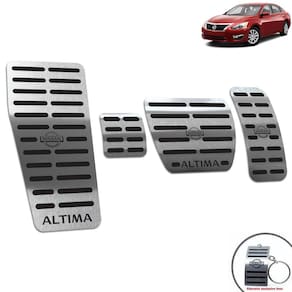 Descanso + Pedaleira Aço Inox Nissan Altima 2014 Preto