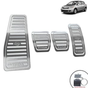 Descanso Pedaleira Manual Nissan Tiida 2008 A 2013 Prata