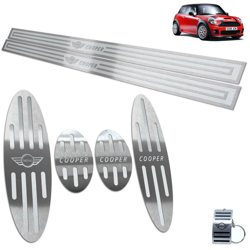 Descanso Pedaleira Manual Soleira Mini Cooper Prata