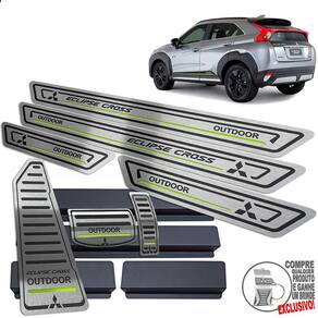 Pedaleira Soleira Descanso Preto Eclipse Cross Outdoor