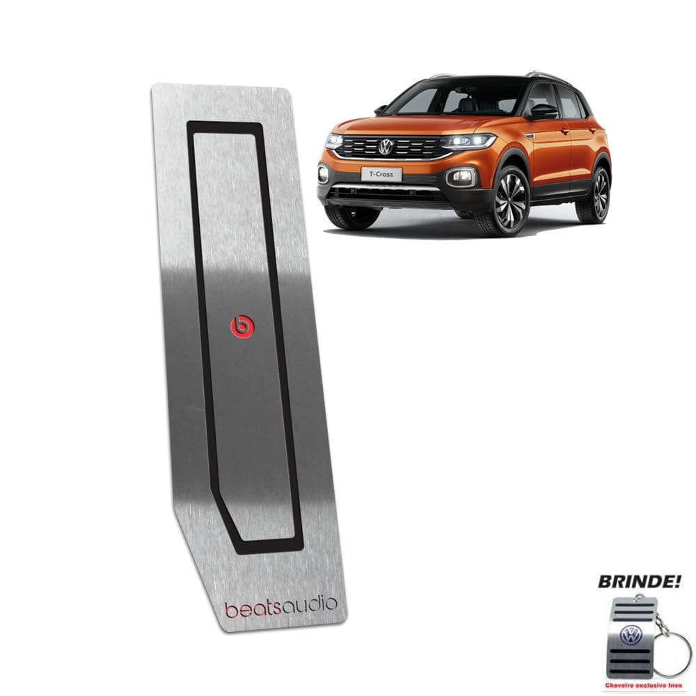Descanso de Pé Volkswagen T-Cross Beats Gravação em Preto
