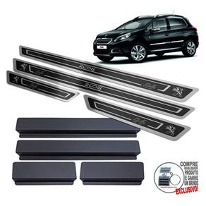 Soleira Peugeot 2008 Griffe 2019 2020 Preto Alto Relevo