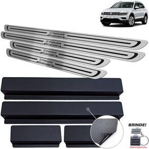 Soleira Preto Baixo Relevo Tiguan Comfortline 2018 A 2020