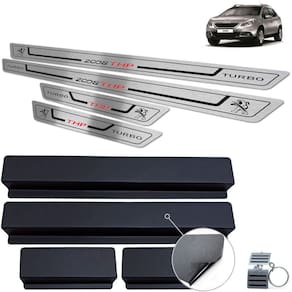 Soleira Peugeot 2008 Turbo Thp 2016 2019 Preto Baixo Relevo
