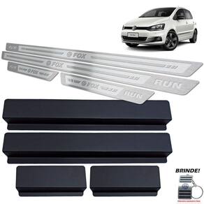 Soleiras Em Aço Inox Prata Alto Relevo Fox Run 2016 a 2017