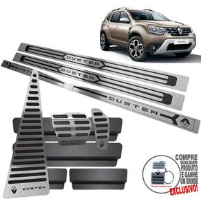 Pedaleira Automático Soleira Descanso Preto Duster 2021