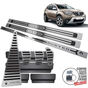 Pedaleira Manual Soleira Descanso Preto Duster 2021