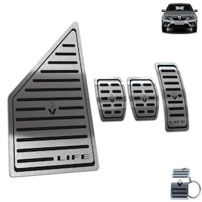 Descanso + Pedaleira Manual Renault Logan Life Preto