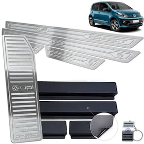 Descanso + Soleiras Prata Alto Relevo Volkswagen UP Connect