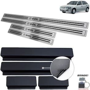 Soleiras Preto Baixo Relevo Volkswagen Gol G4 2005 a 2014