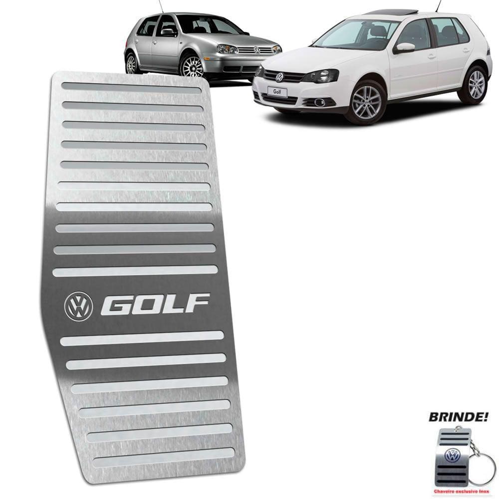 Descanso de Pé Em Aço Inox Prata Volkswagen Golf 1999 A 2013