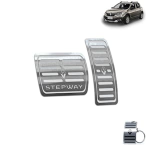 Pedaleira Automático Renault Sandero Stepway 2020 2021 Prata
