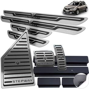 Descanso Pedaleira Automático Soleira Stepway 2020 21 Preto