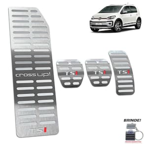 Descanso de Pé + Pedaleira Volkswagen Cross Up Tsi Prata