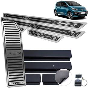 Descanso + Soleiras Preto Alto Relevo Volkswagen UP Connect