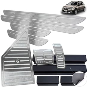 Pedaleira Automático Soleira Descanso Prata Stepway 2020 21