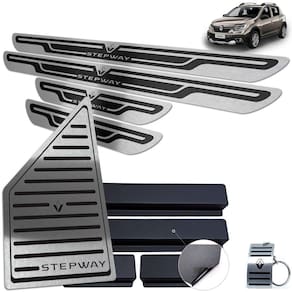 Descanso Soleira Sandero Stepway 2020 2021 Preto Alto Relevo