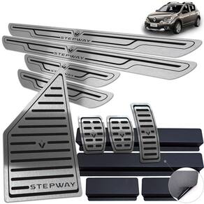 Pedaleira Manual Soleira Descanso Preto Stepway 2020 2021